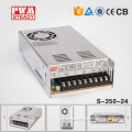 S-350-24 Hot selling CE approved variable voltage dc power supply 350w 24v single output switching power supply